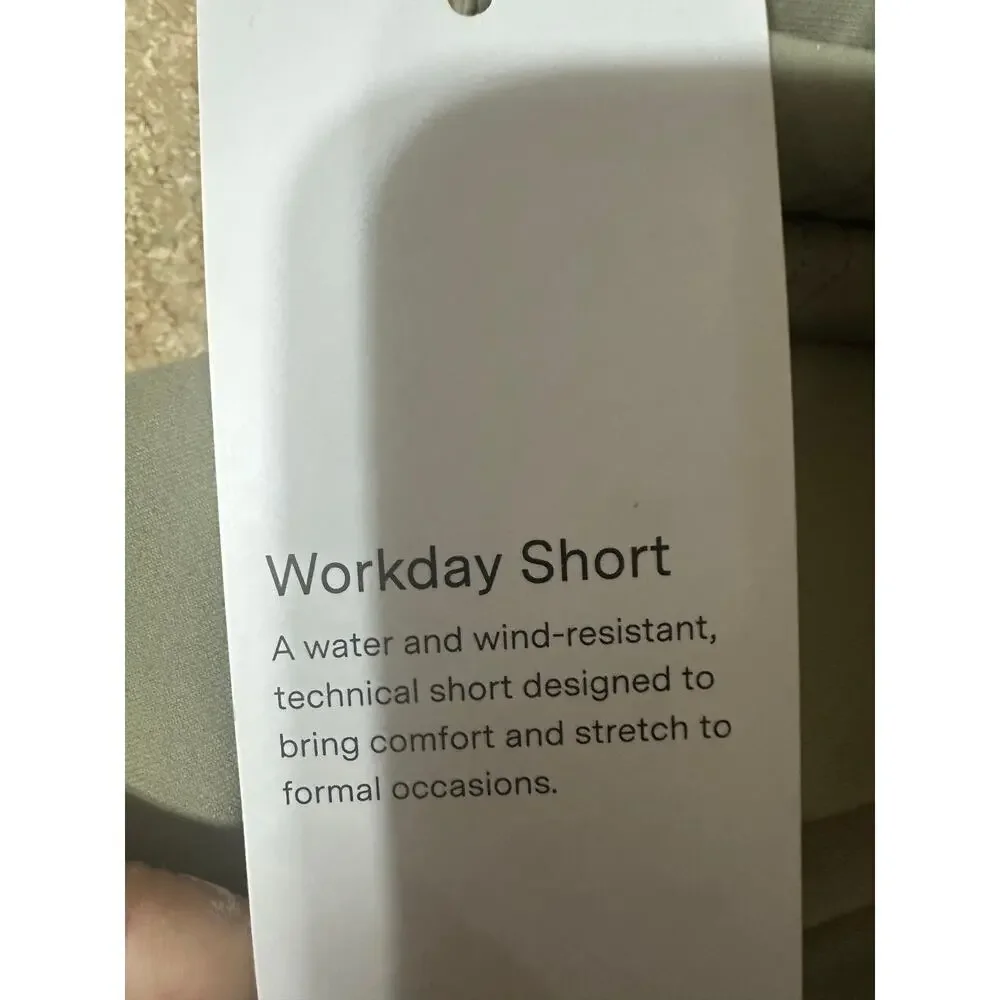 Public Rec Workday Short Chino Pants 28/32 Sage Green Preppy Office Performance